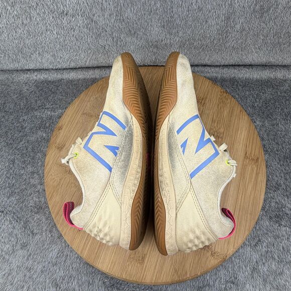 New Balance Audazo Fresh Foam Shoes Mens Size 7.5 Beige Indoor Soccer Sneakers